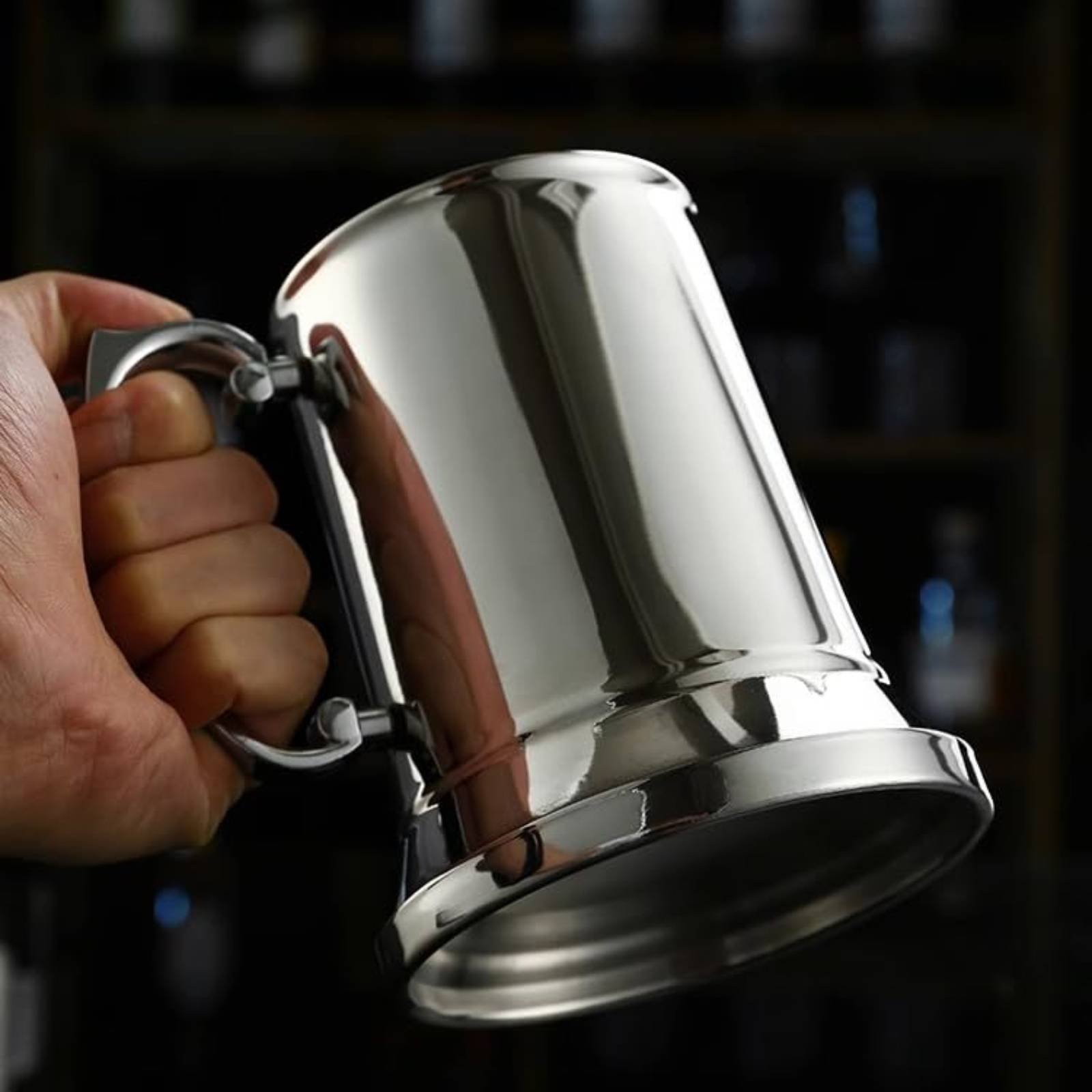 Beer Mug Handled - 2 sztuki kufli do drinków, metalowe