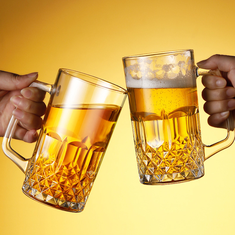 Beer Mug Handled - 600ml/1000ml Szklanka do piwa z uchwytem