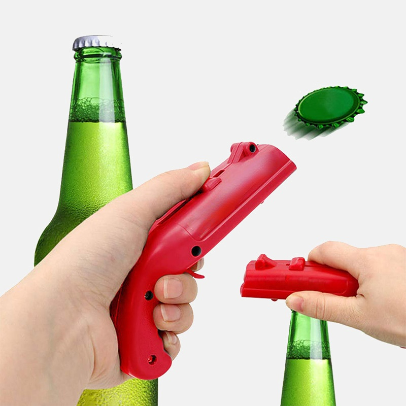 Wine Beer Type - Kreatywny pistolet przenośny otwieracz do butelek