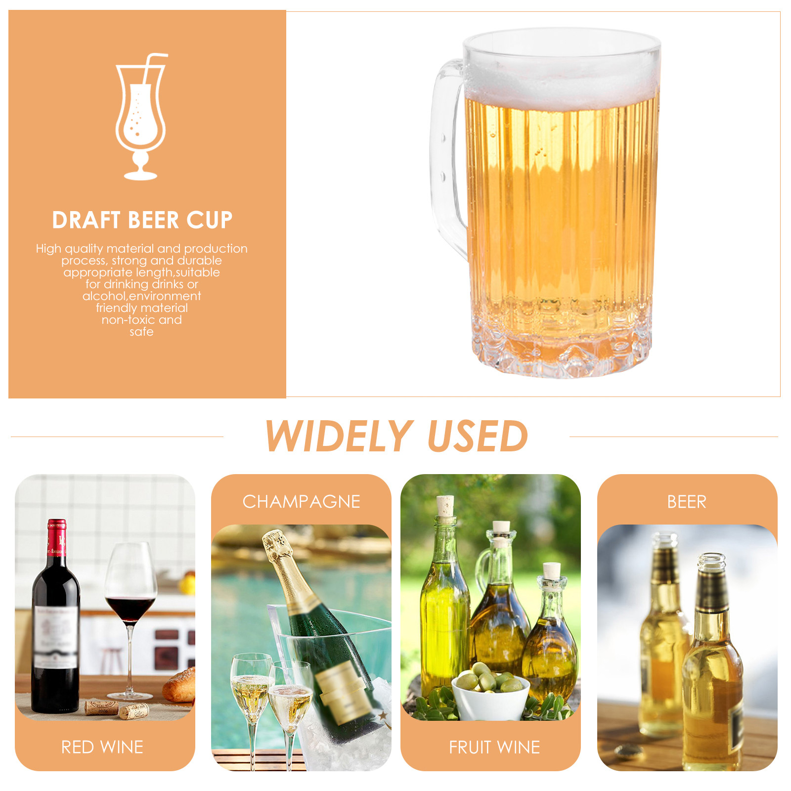 2 sztuki 500 ml wysokiej jakoś – Beer Mug Handled recenzja i cena