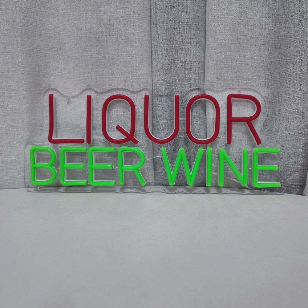 Neonowy znak LED na ścianę z m – Wine Beer Whiskey Year recenzja i cena