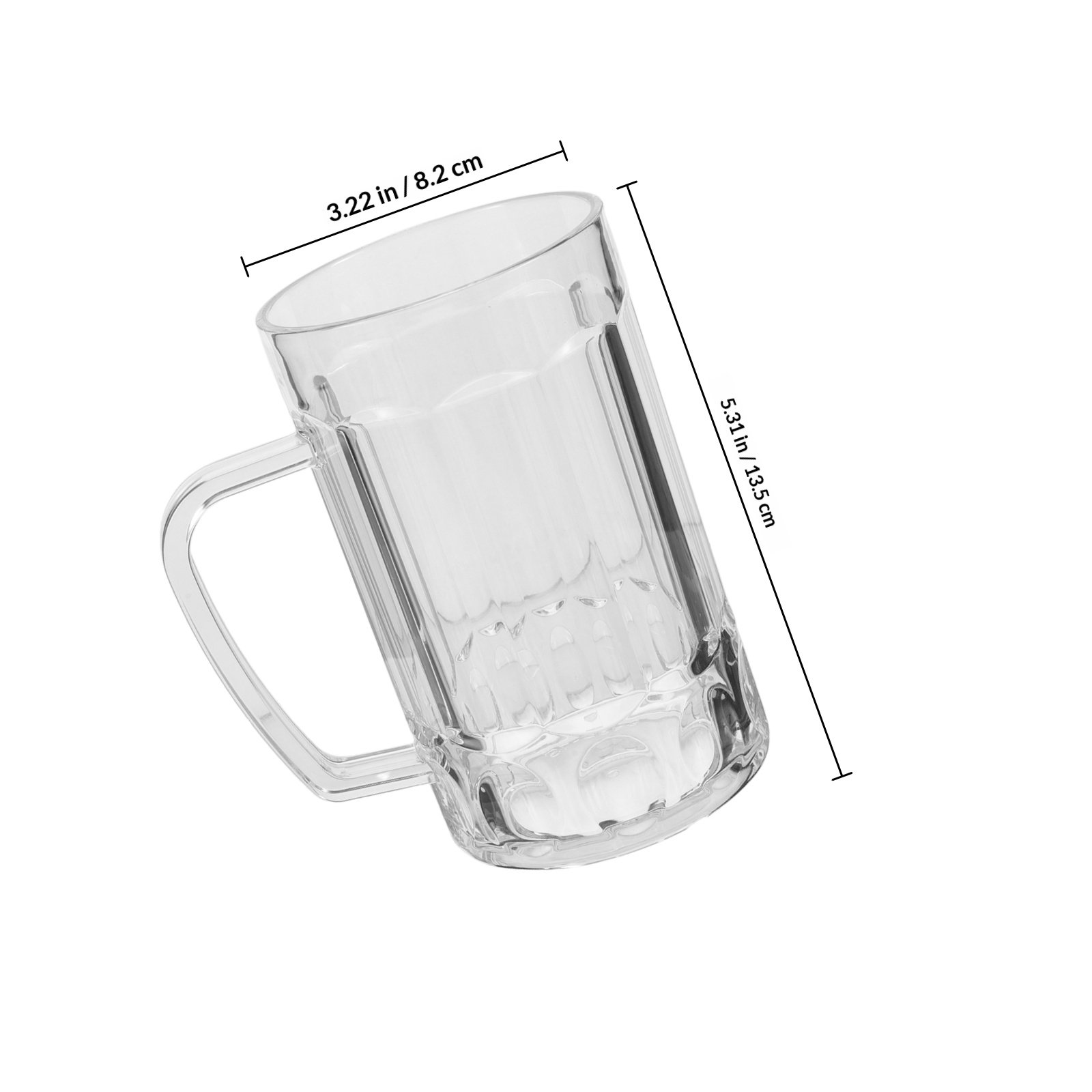 Akrylowy kufel do piwa z uchwy – Beer Mug Handled recenzja i cena