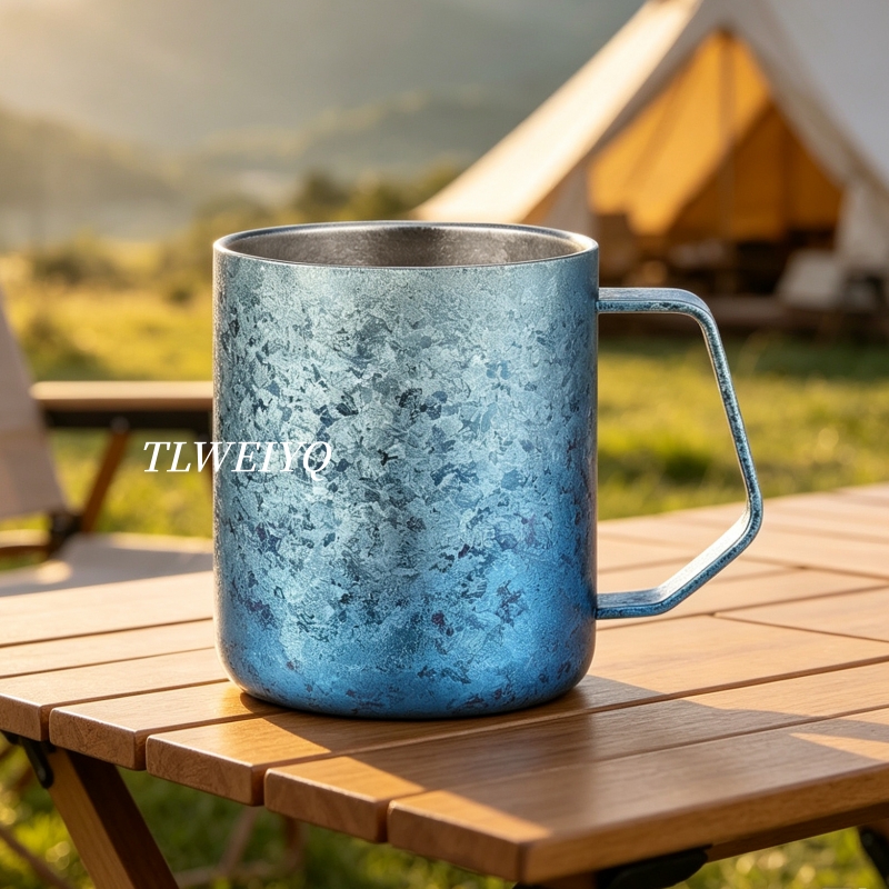 Kubek do kawy z czystego tytan – Beer Mug Handled recenzja i cena